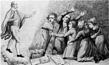 "The Spirit of Shakspere Appearing to his Detractors". Click the picture for enlargement.