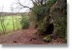 Instead of on the hill, the cave was, in fact, at the base of an adjacent hill.