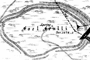 1891 map of Foel fenlli