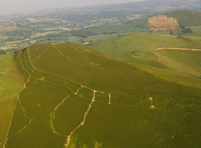 Foel fenlli from the air