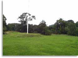 The modern remains of the castle mound