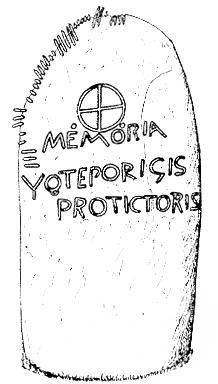 The memorial stone of Votiporigis, the protector of Dyfed.